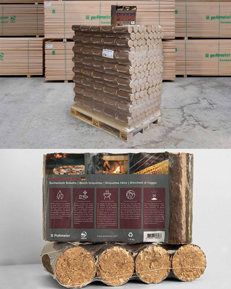 Holzbriketts
